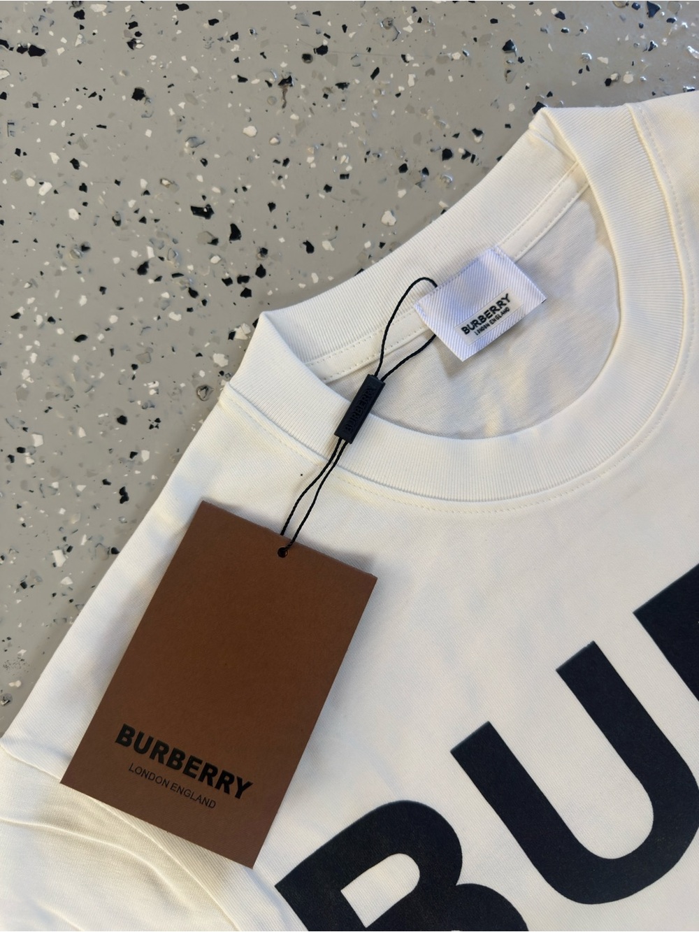 Burb Black Graphic Logo T-Shirt - Picture 3 of 3